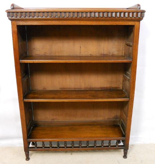 Edwardian Small Mahogany Open Bookcase