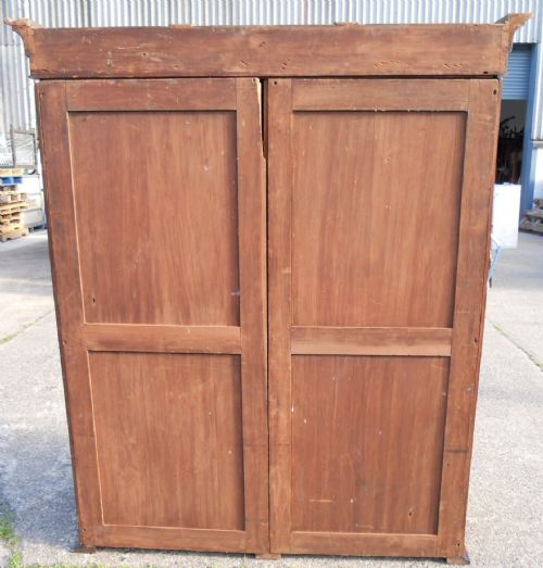 VICTORIAN MAHOGANY TWO DOOR HANGING WARDROBE - ADDITIONAL PHOTO 8