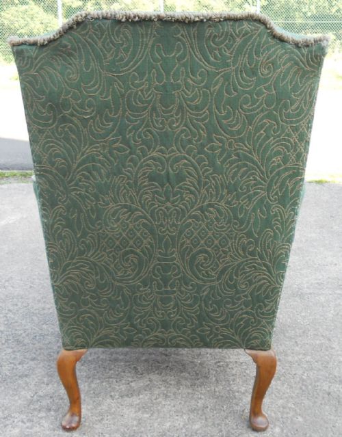 WINGBACK UPHOLSTERED FIRESIDE ARMCHAIR - ADDITIONAL PHOTO 9