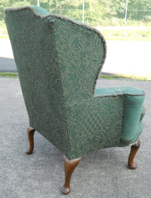 WINGBACK UPHOLSTERED FIRESIDE ARMCHAIR - ADDITIONAL PHOTO 10