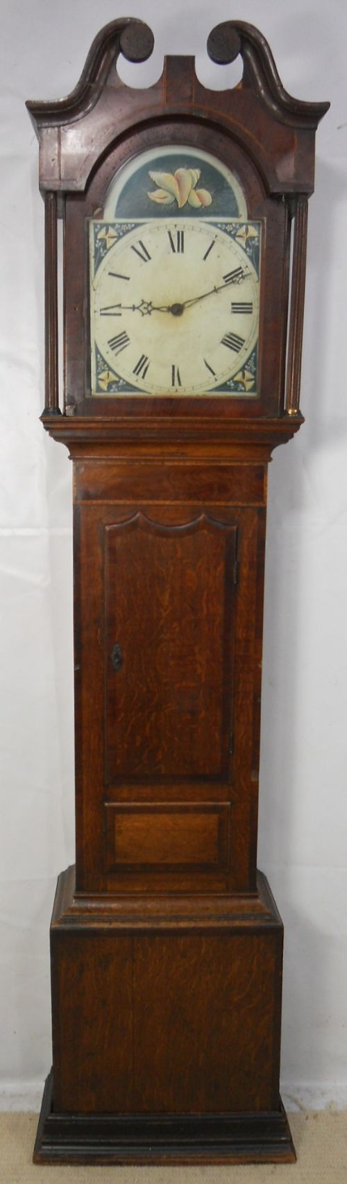 Victorian Oak & Mahogany Grandfather Clock