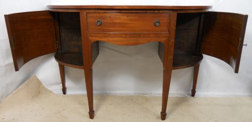 GEORGIAN STYLE MAHOGANY BOWFRONT SIDEBOARD - ADDITIONAL PHOTO 6