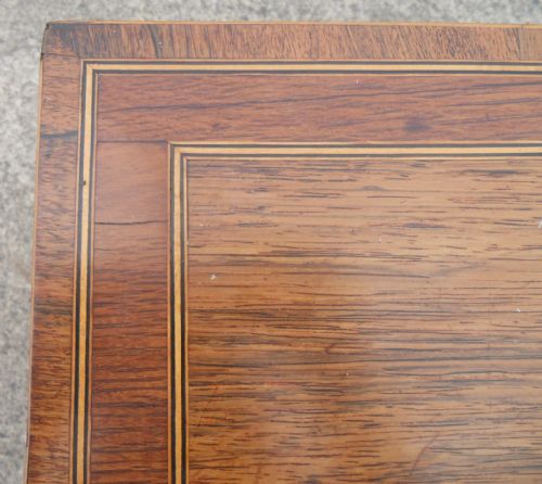 GEORGIAN INLAID MAHOGANY FOLDOVER CARD TABLE - ADDITIONAL PHOTO 12