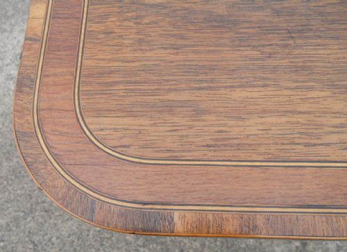 GEORGIAN INLAID MAHOGANY FOLDOVER CARD TABLE - ADDITIONAL PHOTO 13