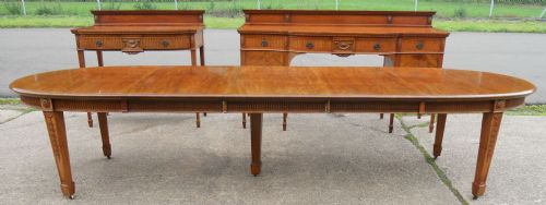 fig 2. Edwardian Mahogany Dining Room Suite with Table to Seat Ten