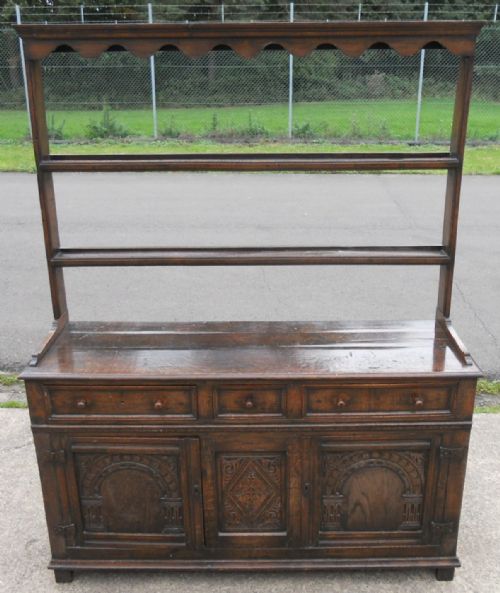 OAK DRESSER WITH CARVED BASE - ADDITIONAL PHOTO 1