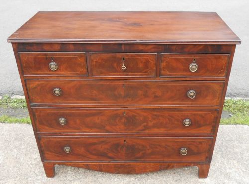 Georgian Inlaid Mahogany Chest of Drawers