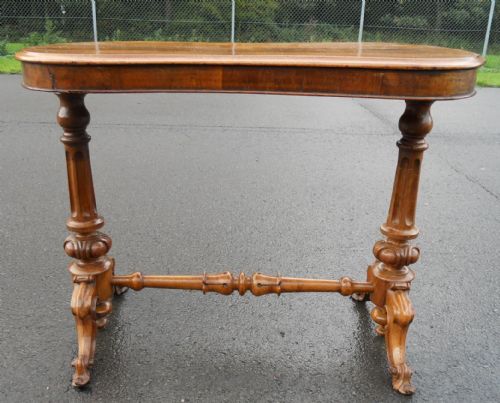 VICTORIAN WALNUT CENTRE TABLE - ADDITIONAL PHOTO 3