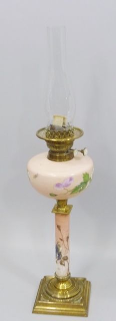 Victorian Brass Oil Lamp