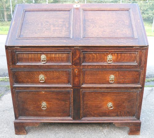 Large Oak Writing Bureau