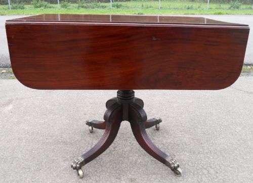 Georgian Mahogany Pedestal Pembroke Table