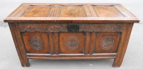 Panelled Oak Blanket Chest