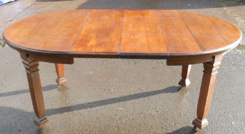 Jas Shoolbred Oval Mahogany Extending Dining Table to Seat Six