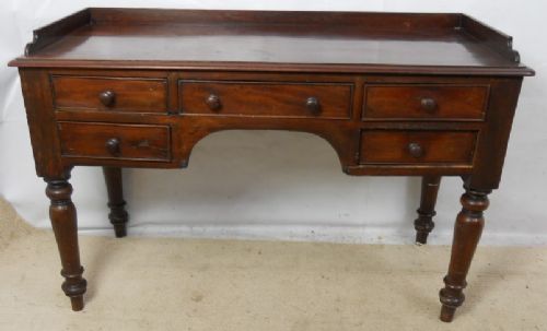 Victorian Mahogany Kneehole Writing Table