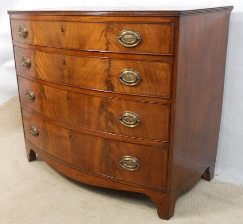 Georgian Mahogany Bowfront Chest of Drawers