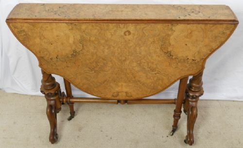 Victorian Large Walnut Dropleaf Sutherland Table