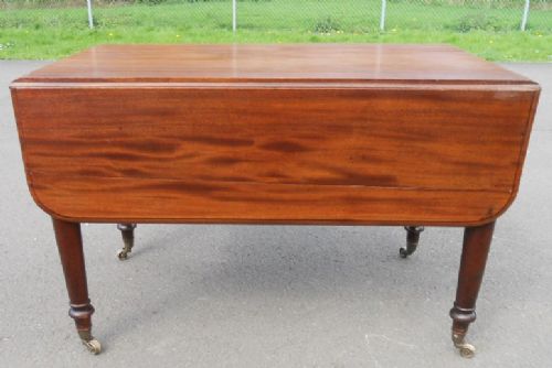 fig 1. Large Victorian Mahogany Pembroke Dropleaf Table
