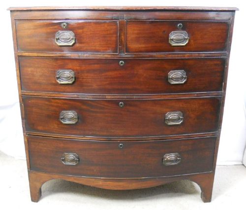 Georgian Mahogany Bowfront Chest of Drawers