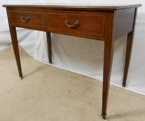 Edwardian Inlaid Mahogany Writing Table