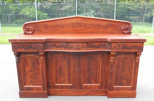 Large Victorian Mahogany Sideboard with Champagne Bottle Storage Drawer