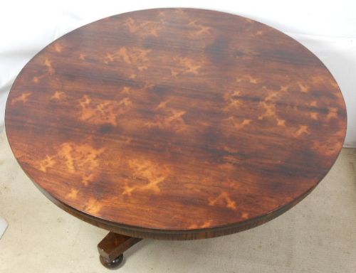 fig 1. Regency Rosewood Circular Pedestal Dining Table 