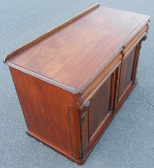 fig 1. Victorian Mahogany Chiffonier Sideboard Base