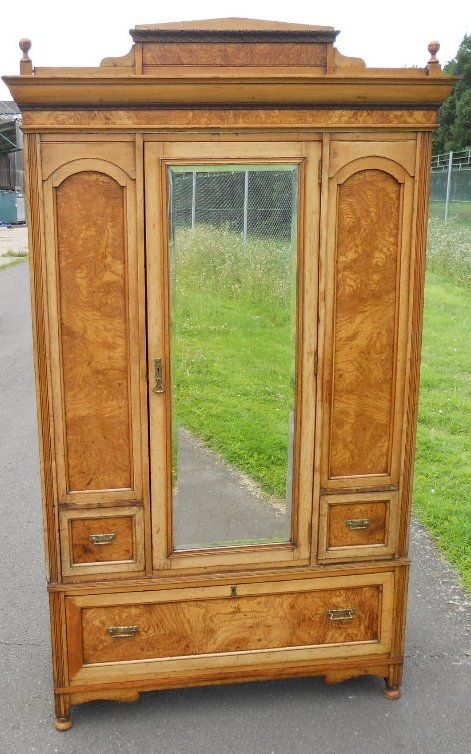 Victorian Ash Hanging Wardrobe