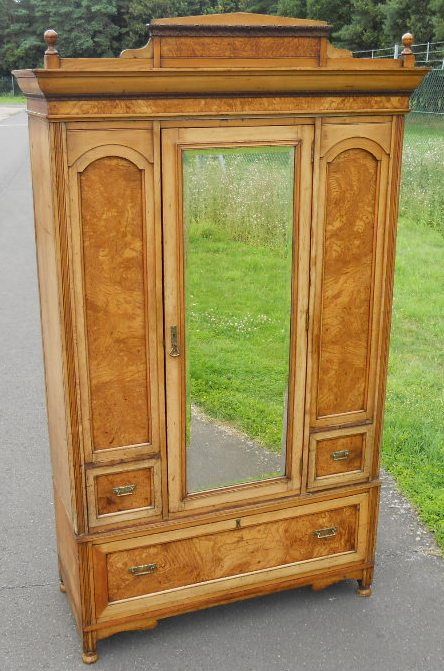 fig 1. Victorian Ash Hanging Wardrobe 
