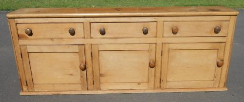 Victorian Long Pine Dresser Base