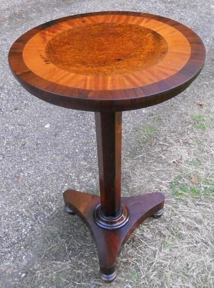 Regency Rosewood Circular Pillar Occasional Table