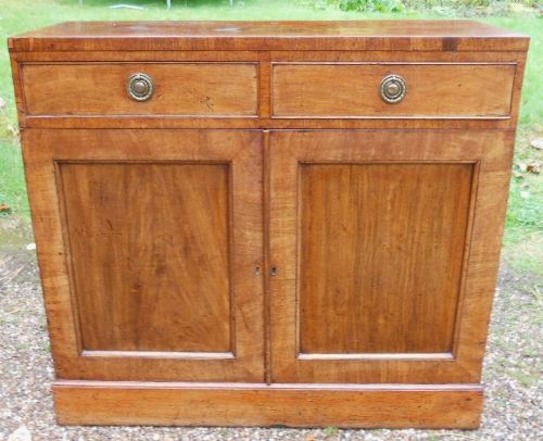 Georgian Mahogany Side Cabinet Cupboard