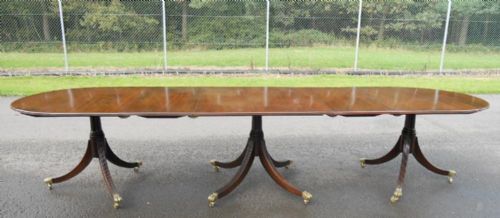 Mahogany Twelve Feet Extending Dining Table to Seat Fourteen