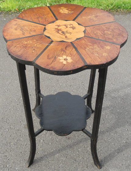 Inlaid Walnut Occasional Table