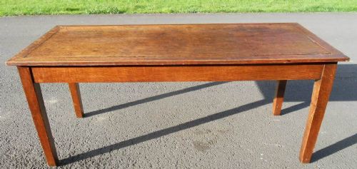 Edwardian Oak Refectory Dining Table