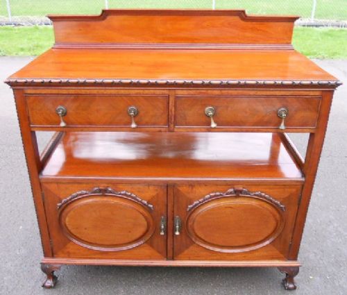 Edwardian Mahogany Two Tier Buffet