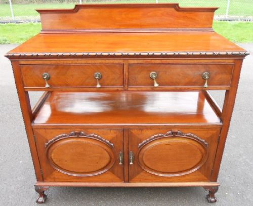 fig 1. Edwardian Mahogany Two Tier Buffet