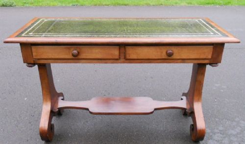 Regency Mahogany Leather Top Writing Table