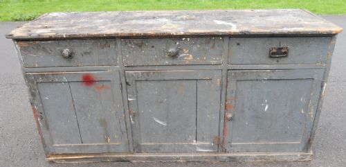 Victorian Painted Pine Dresser Base