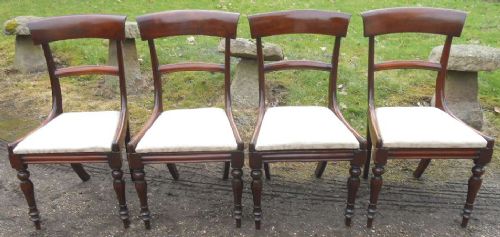 Set of Four Victorian Mahogany Dining Chairs