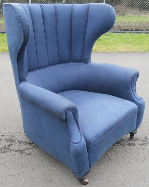 Barrel Back Wing Fireside Armchair