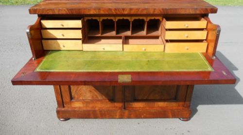 VICTORIAN MAHOGANY SECRETAIRE BOOKCASE - ADDITIONAL PHOTO 10