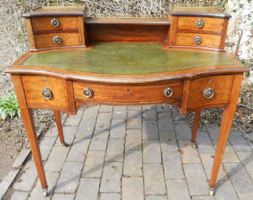Edwardian Inlaid Mahogany Ladies Writing Desk