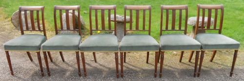 Set of Six Georgian Mahogany Dining Chairs