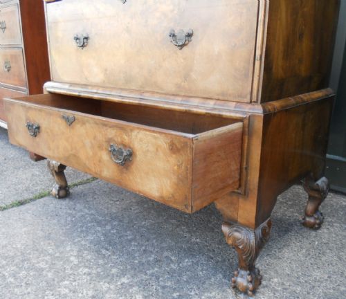 WALNUT CHEST ON STAND - ADDITIONAL PHOTO 3