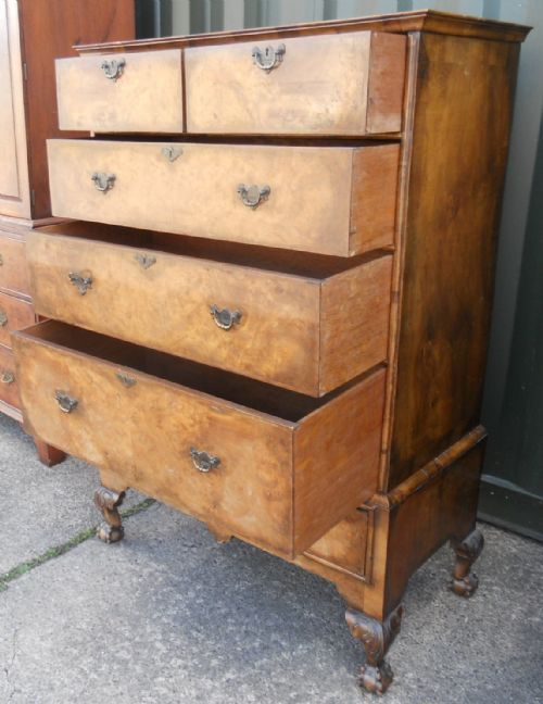 WALNUT CHEST ON STAND - ADDITIONAL PHOTO 6