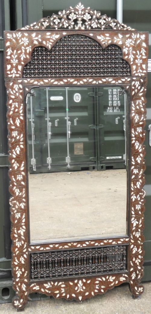 Large Mother of Pearl Framed Hanging Wall Mirror