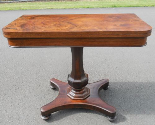 Victorian Rosewood Foldover Tea Table