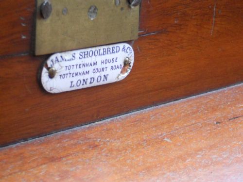 EDWARDIAN MAHOGANY DAVENPORT DESK BY JAMES SHOOLBRED - ADDITIONAL PHOTO 13