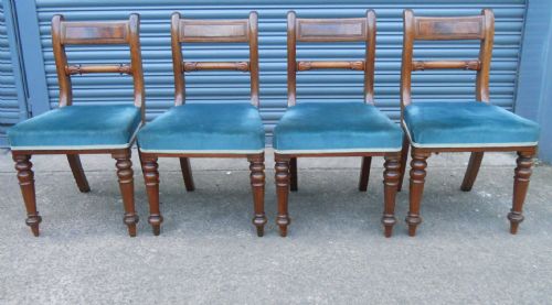 SET OF FOUR GEORGIAN MAHOGANY DINING CHAIRS - ADDITIONAL PHOTO 2