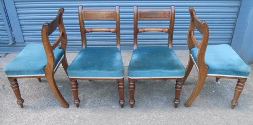 SET OF FOUR GEORGIAN MAHOGANY DINING CHAIRS - ADDITIONAL PHOTO 5